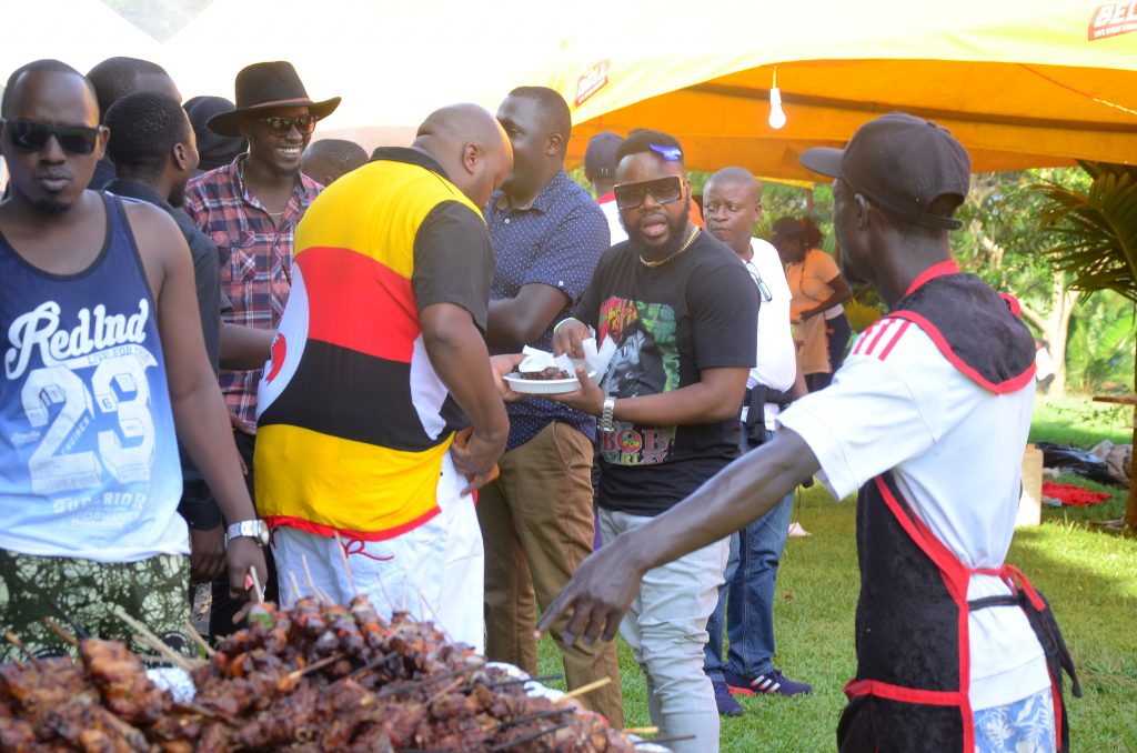 Attendees revel in the nyama at the last Roast Rhyme in March 2020