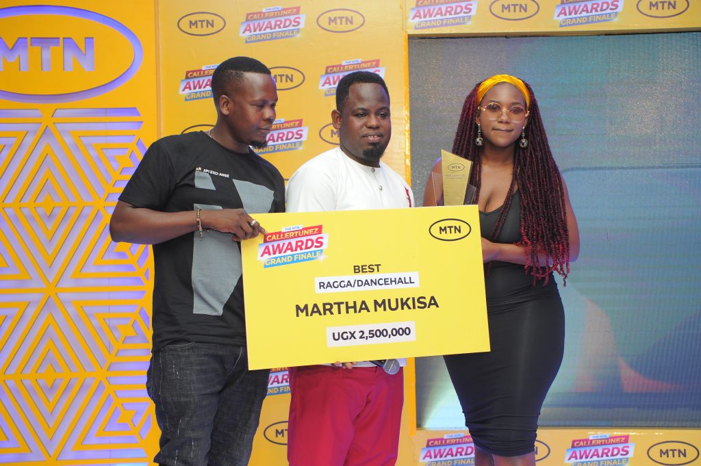 Martha Mukisas Sanko was the most downloaded Ragga Dancehall CallerTune scooping her an award and cash prize