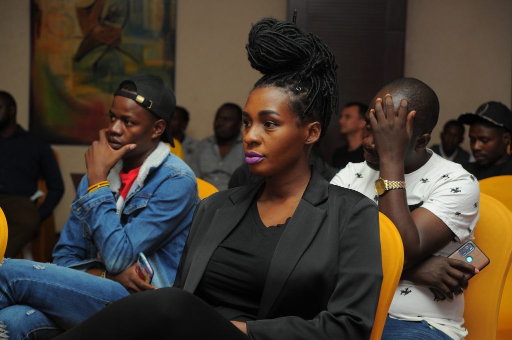 Sanyu the Acting President of the Ugana Musicians association attended the MTN CallerTunez Awards