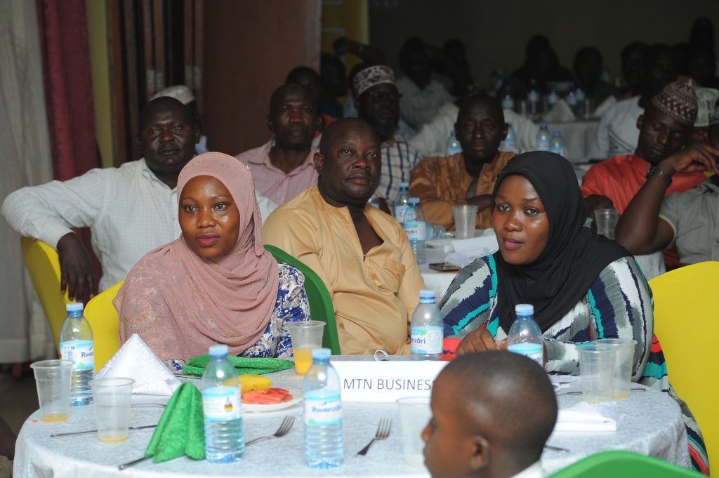 Some of the guests at the Mbale Ramadan Iftar dinner at Wash and Wills Hotel