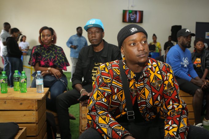 Ugandan Rapper PapaT alongside other rappers turned up for the launch