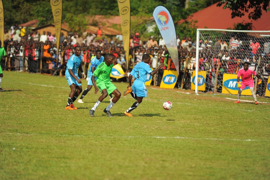 The Butembe FC and Buzaaya FC players in action