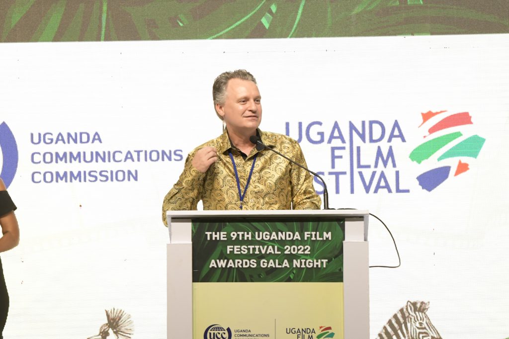 Wim Vanhelleputte MTN Uganda Chief Executive Officer appreciates the Uganda Film Industry for its achievements in the growth of the sector