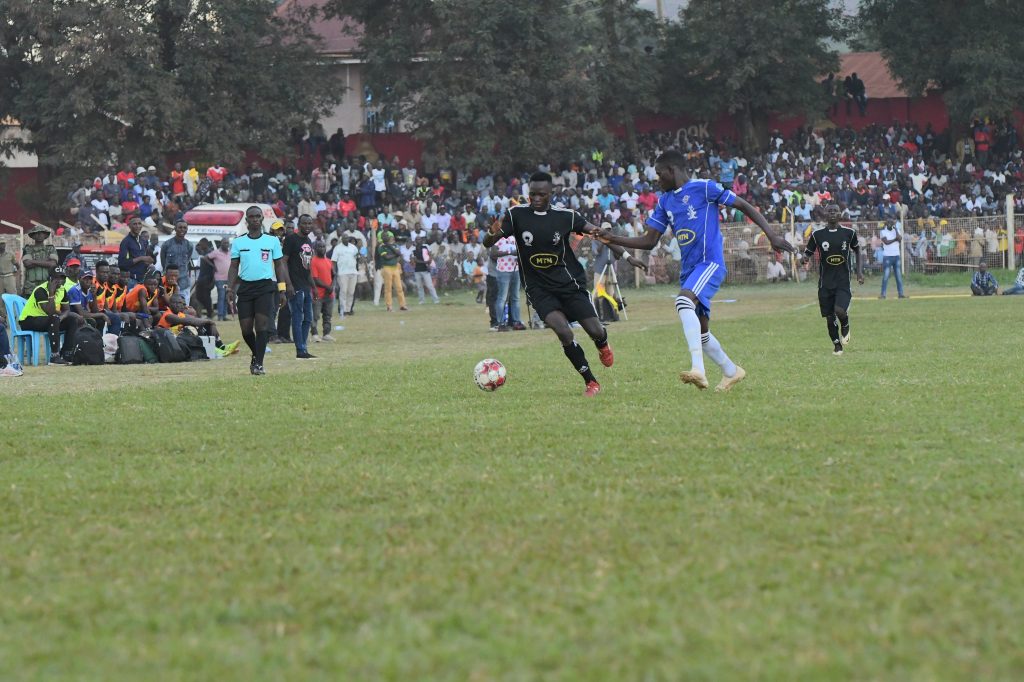 The heated match between Bukhooli Namayingo FC and Kigulu FC was well attended by thousands of spectators including the Kyabazinga of Busoga 1