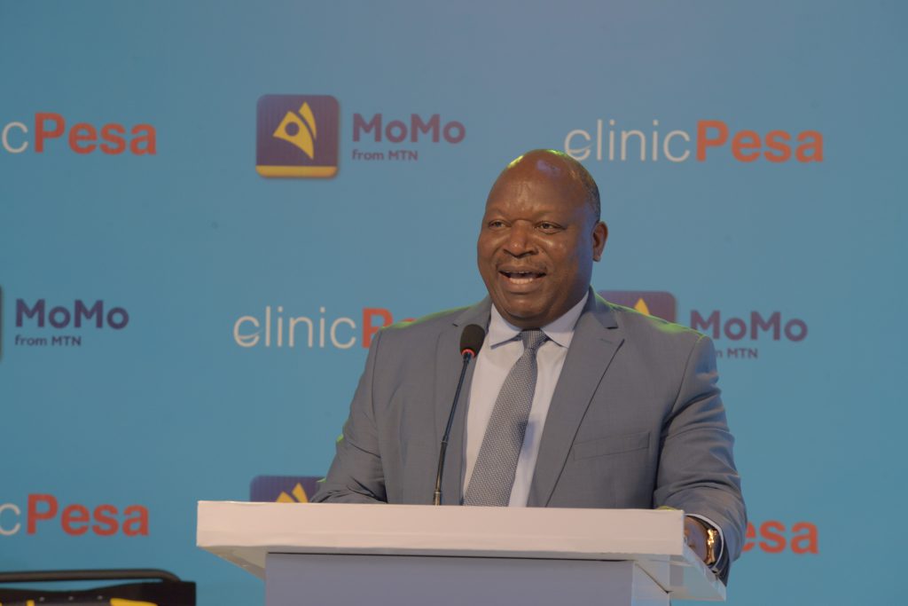 Bank of Ugandas Richard Byarugaba welcomed innovation and partnership between MTN MoMo and ClinicPesa
