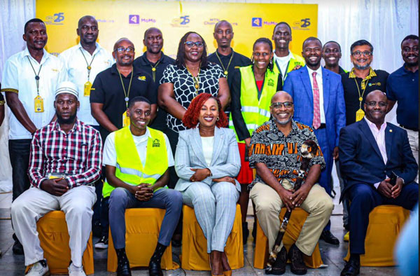 Mulinge centre joins MTN Changemakers Initiative beneficiaries and staff for a group photo